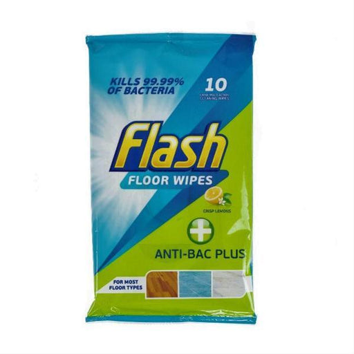 Flash Antibacterial Floor Cleaning Wipes 10s