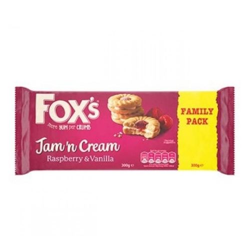 Fox's Jam 'n' Cream Biscuits Twin Pack 300g