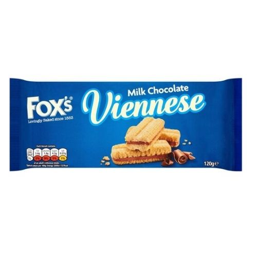 Fox's Viennese Milk Chocolate Biscuits 120g