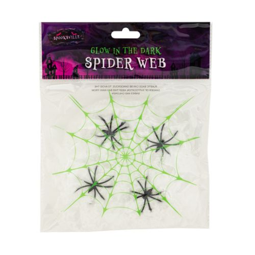 Halloween Glow In The Dark Spider Web