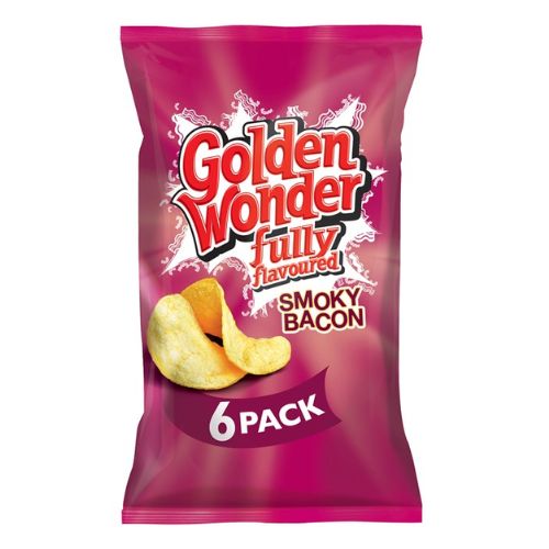 Golden Wonder Crisps Smoky Bacon 6 Pack