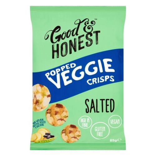 Good & Honest Popped Veggie Crisps Salted 85g