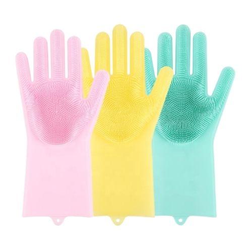 Clean & Shine Scrub Magic Silicone Gloves