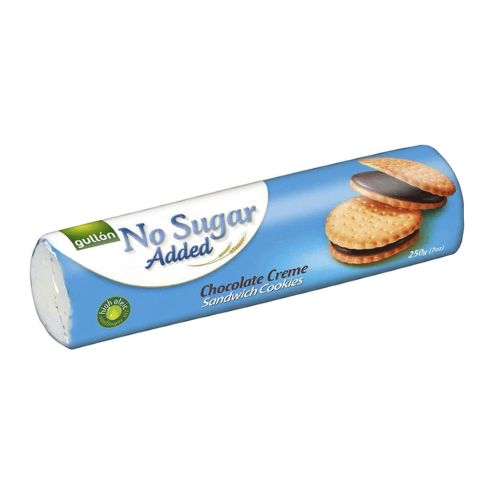 Gullon No Sugar Added Chocolate Cream Sandwich Cookies 250g