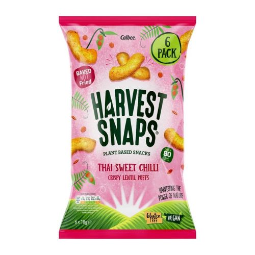 Harvest Snaps Thai Sweet Chilli Crispy Lentil Puffs 6 Pk