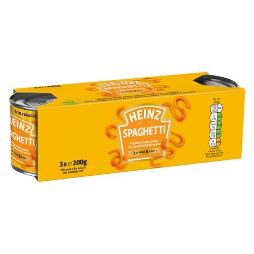 Heinz Spaghetti In Tomato Sauce Triple Pack 3 x 200g