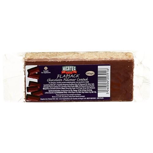 Higates Chocolate Flavour Coated Flapjack 120g