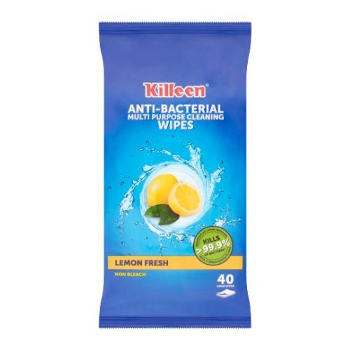 Killeen Antibacterial Multi-Purpose Cleaning Wipes 40 Pk