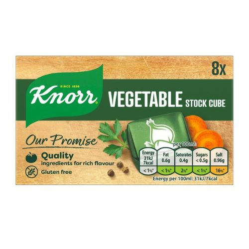 Knorr Vegetable Stock Cube 8 Pack 80g