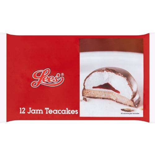 Lees' Jam Teacakes 12 Pack 220g