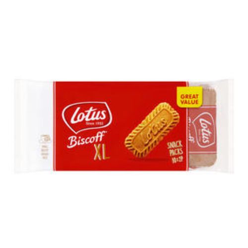 Lotus Biscoff Biscuits XL Snack Packs 10 x 25g