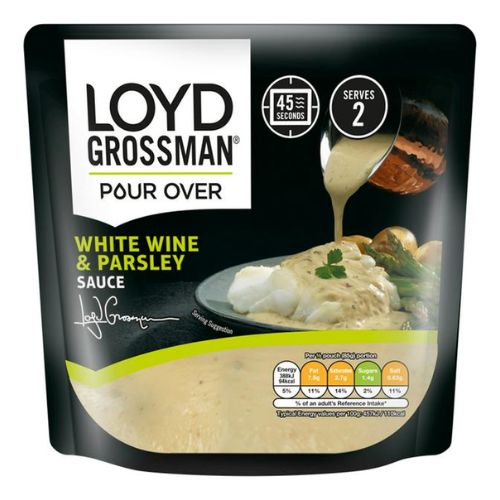 Loyd Grossman Pour Over White Wine & Parsley Sauce 170g