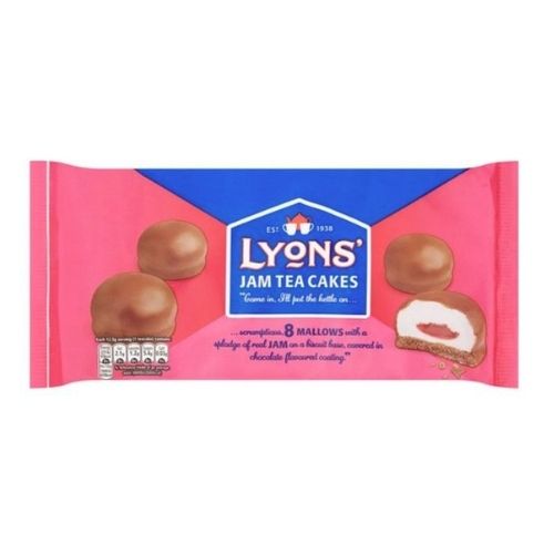 Lyons Jam Teacakes 100g 8 Pack