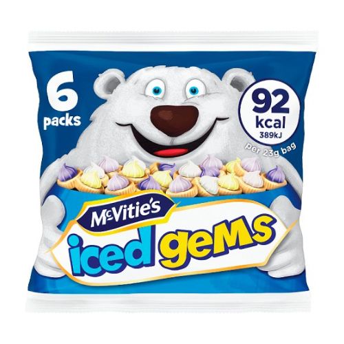 McVities Iced Gems 6 Pack 138g