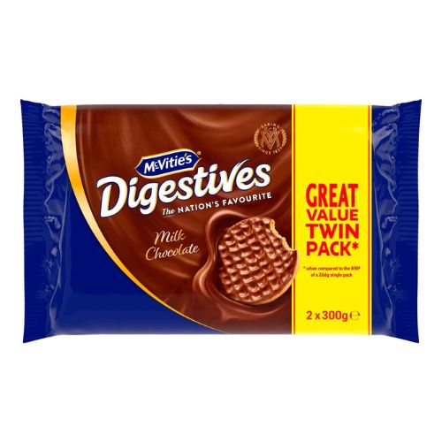 McVities Milk Chocolate Digestives 2 Pack 300g