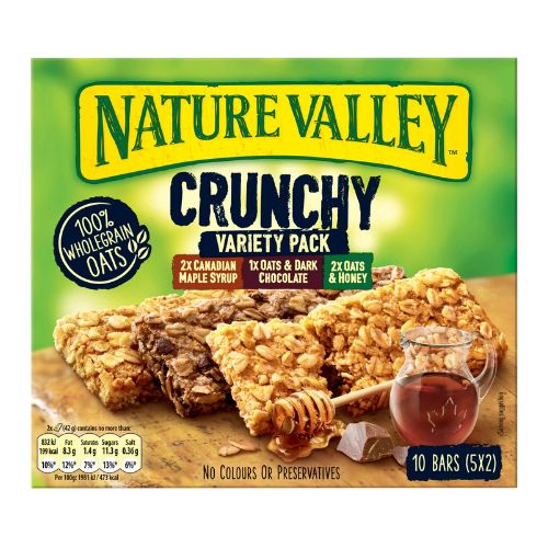 Nature Valley Crunchy Cereal Bars Variety Pack 10 Bars (5x2)