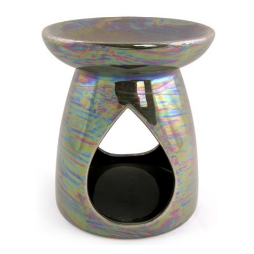 Deluxe Teardrop Pearlised Oil and Wax Melt Burner 14cm