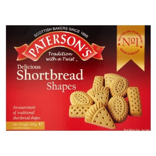 Paterson's Shortbread Shapes 500g