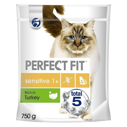 Perfect Fit Sensitive Dry Cat Food 1+ Yrs 750g