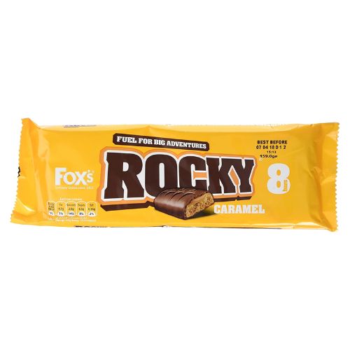 Fox's Rocky Caramel Biscuit Bars 8 Pack 168g