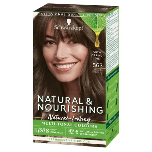 Schwarzkopf Hair Dye Ash Light Brown Natural & Nourishing