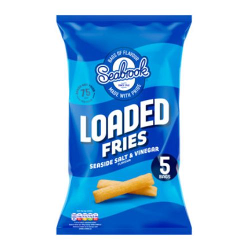 Seabrook Loaded Fries Seaside Salt & Vinegar 5 x 16g