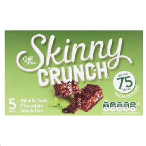 Skinny Crunch Bars Mint & Dark Chocolate 5pk 20g