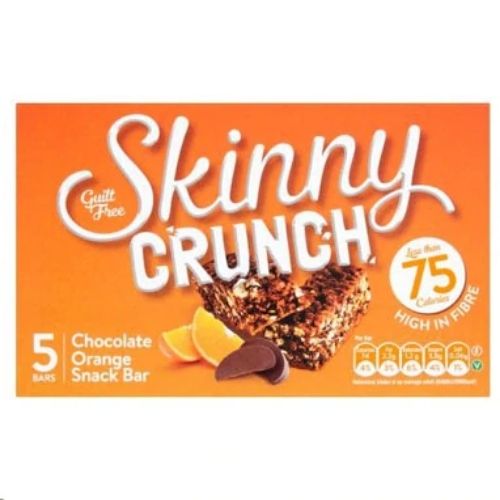 Skinny Crunch Bars Chocolate Orange 5pk 20g