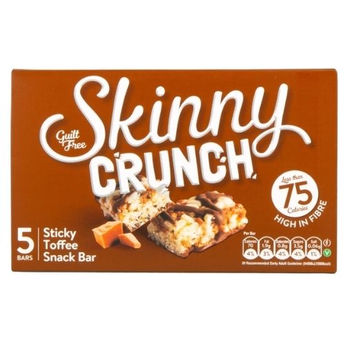 Skinny Crunch Bars Sticky Toffee 5pk 20g