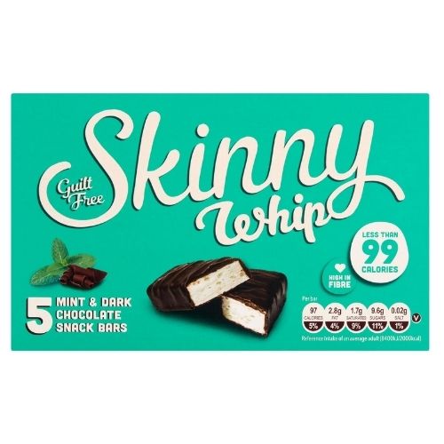 Skinny Whip Bars Mint & Dark Chocolate 5pk 25g