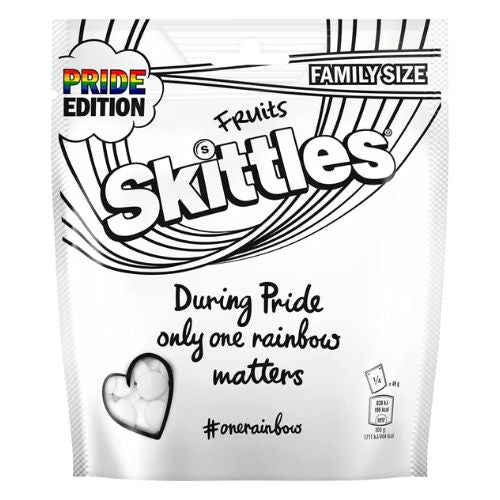 Skittles Fruits Pride Edition Family Size Sweets Bag 196g