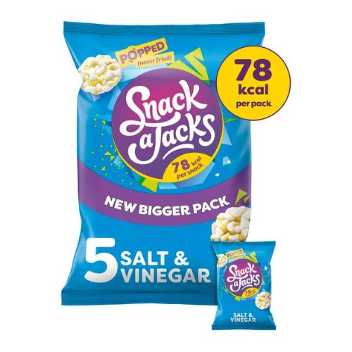 Snack A Jacks Kickin' Zingy Salt & Vinegar Rice Cakes 5 PK