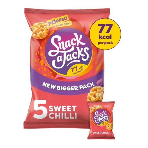 Snack A Jacks Kickin' Sweet Chilli Flavour Rice Cakes 5 PK