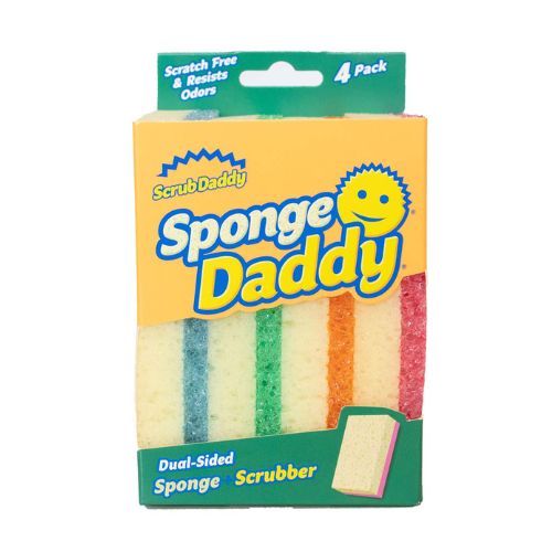 Scrub Daddy Dual-Sided Scrubber & Cleaning Sponges 4 Pack