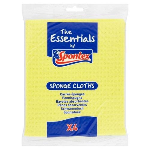 Spontex Essential Sponge Cloths 4's