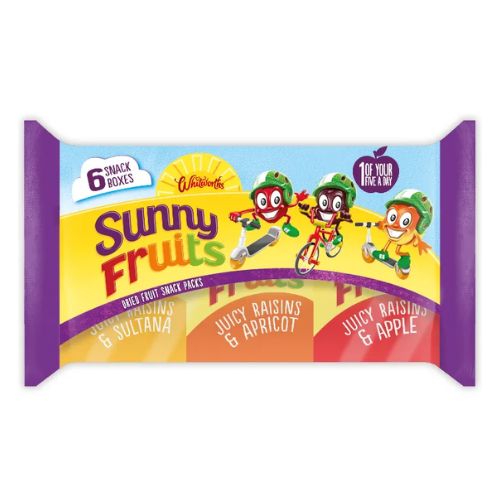 Whitworths Sunny Fruits Dried Fruit Snack Packs 6 Pk