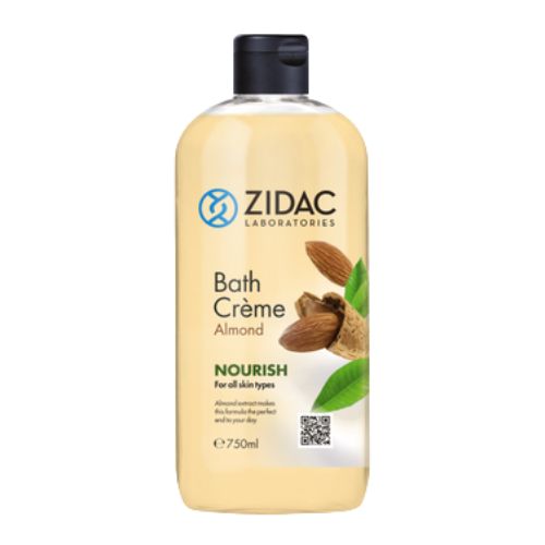 Zidac Bath Creme Nourish Almond 750ml